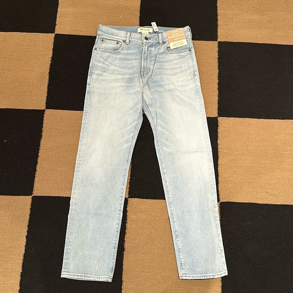 Madewell 1991 Straight Leg Becklow Wash 30x30